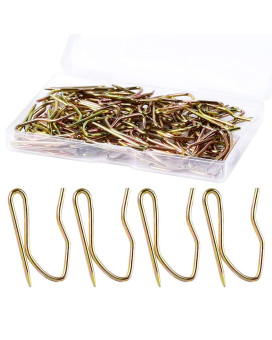 Metal Curtain Hooks 58Pcs Drapery Hook Pins 12 Inch Stainless Steel Pinon Hooks For Window Curtain Shower Curtain Door Curt