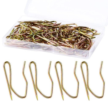 Metal Curtain Hooks 58Pcs Drapery Hook Pins 12 Inch Stainless Steel Pinon Hooks For Window Curtain Shower Curtain Door Curt