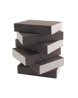 Jersvimc 60 Grit Coarse Sanding Block 12Pcs Wet Dry Sanding Sponge Foam Sandpaper Block Washable Reusable Sandpaper Sponge