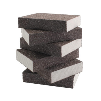 Jersvimc 60 Grit Coarse Sanding Block 12Pcs Wet Dry Sanding Sponge Foam Sandpaper Block Washable Reusable Sandpaper Sponge