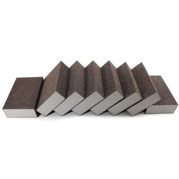 Jersvimc 60 Grit Coarse Sanding Block 12Pcs Wet Dry Sanding Sponge Foam Sandpaper Block Washable Reusable Sandpaper Sponge