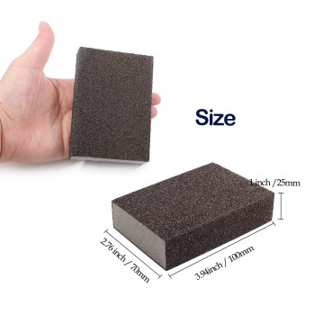 Jersvimc 60 Grit Coarse Sanding Block 12Pcs Wet Dry Sanding Sponge Foam Sandpaper Block Washable Reusable Sandpaper Sponge