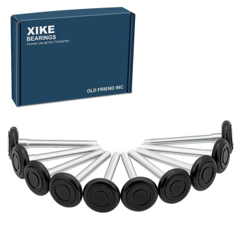 Xike 10 Pcs 2 Nylon Garage Door Roller 4 Stem Max Quiet Durable And Waterproof Types Using 62002Rs Precision Bearings