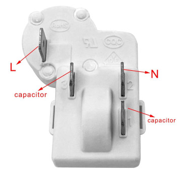 4Pin Refrigerator Over Load Protector Compressor Ptc Starter Relay For Haier For Siemens For Hotpoint Freezer Accessories Zhb35