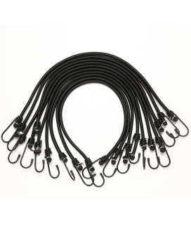 Bungee Cord Heavy Duty With Hooks 14X24 Bungee Cords Straps Outdoor Multi Packs Rubber Tie Downs For Bike Truck Tarp B