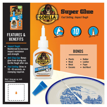 Gorilla Super Glue Xl 25 Gram Clear Pack Of 6