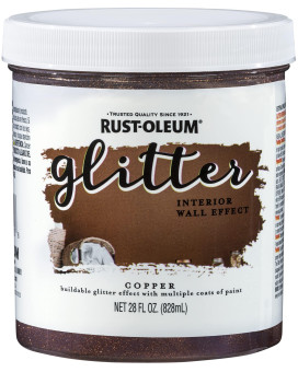 Rustoleum 360222 Glitter Interior Wall Paint 28 Oz Copper 12 Fl Oz Pack Of 1