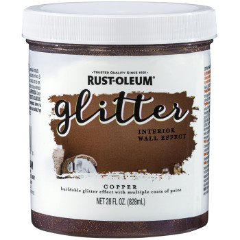 Rustoleum 360222 Glitter Interior Wall Paint 28 Oz Copper 12 Fl Oz Pack Of 1