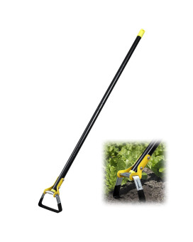 Bsbsbest Scuffle Hoe Garden Tool Stirrup Loop Hoe With 54 Inch Adjustable Long Hand Great For Weeds In Backyard Vegetable Gard