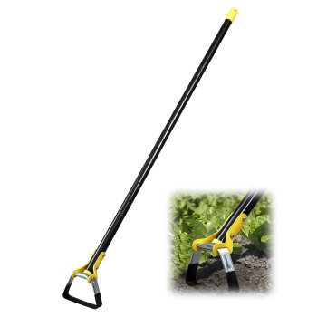 Bsbsbest Scuffle Hoe Garden Tool Stirrup Loop Hoe With 42 Inch Adjustable Long Hand Great For Weeds In Backyard Vegetable Gard