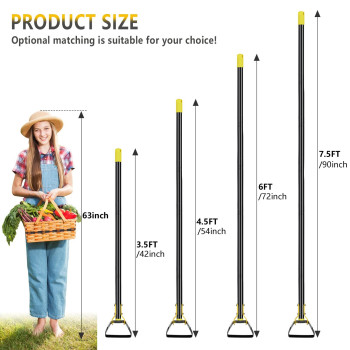 Bsbsbest Scuffle Hoe Garden Tool Stirrup Loop Hoe With 42 Inch Adjustable Long Hand Great For Weeds In Backyard Vegetable Gard