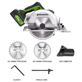 Greenworks 24V 714 Circular Saw Brushless Cordless With 4Ah Battery And 2A Charger