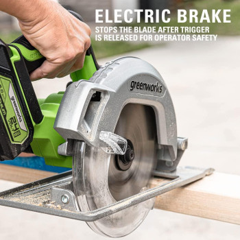 Greenworks 24V 714 Circular Saw Brushless Cordless With 4Ah Battery And 2A Charger