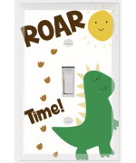 Dinosaur Boys Room Light Switch Cover Plate Kids Decorative Nursery Teen Toddler Room Decor Bedroom Bathroom Playroom Dino Roar