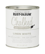 Rustoleum 2851402Pk Ultra Matte Interior Chalked Paint 30 Oz Linen White 18 Quarts Pack Of 2