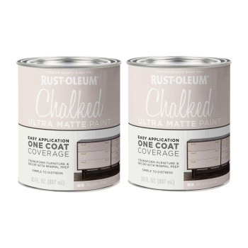 Rustoleum 2851422Pk Ultra Matte Interior Chalked Paint 30 Oz Blush Pink 3000 Fl Oz Pack Of 2