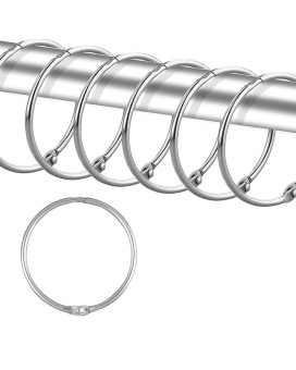 24 Pack Shower Curtain Rings Rust Proof Shower Curtain Hooks For Bathroom Circular Decorative Shower Curtain Rings And Hooks For