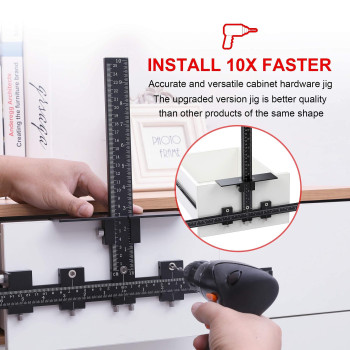 Lonfu Cabinet Hardware Jig For Handles Adjustable Template With Convenient And Precise Installation For Door And Drawer Knobs P