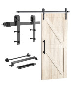 Signstek 8 Ft Sliding Barn Door Hardware Kit Heavy Dutysmoothly And Quietly Easy To Install With Door Hook And 2 Handles Fit