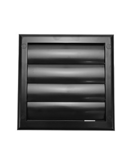 Vent Systems 4 Inch 75 X 75 Exhaust Vent Cover Black Dryer Vent Hood Louvered Dryer Duct Vent Cover Vent Hood