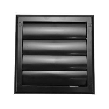 Vent Systems 4 Inch 75 X 75 Exhaust Vent Cover Black Dryer Vent Hood Louvered Dryer Duct Vent Cover Vent Hood