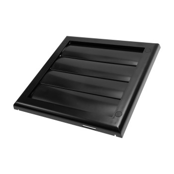 Vent Systems 4 Inch 75 X 75 Exhaust Vent Cover Black Dryer Vent Hood Louvered Dryer Duct Vent Cover Vent Hood