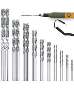 20 Pieces Diamond Drill Bits Set Twist Diamond Tip Drill Bit Heavy Duty Micro Diamond Drill Bit Set For Glass Tile Jewelry 08