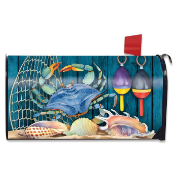 Briarwood Lane Crab Walk Summer Magnetic Mailbox Cover Standard