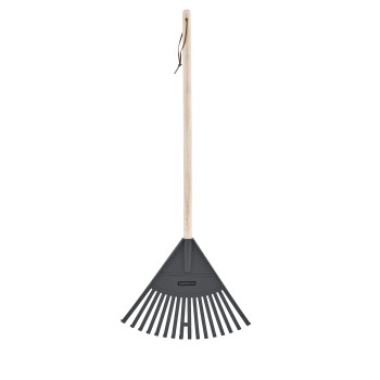 Superio Kids Rake With Hardwood Handle Durable Plastic Head To Sweep Leaves In Lawn And Tidying Up The Garden 34 Kid Size