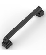 Amerdeco 10 Pack Matte Black Cabinet Pulls 5 Inch128Mm Hole Centers Handles For Kitchen Cabinet Hardware Cabinet Handles For