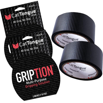 Cattongue Grips Nonabrasive Anti Slip Grip Tape 2 Thick Heavy Duty Tape For Indoor Outdoor Customizable Waterproof