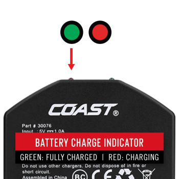 Coast Zx1010 Zithionx Usb Rechargeable Battery