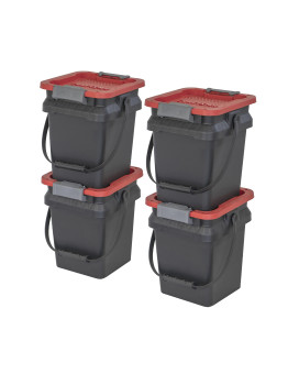 Craftsman 5Gallon Highly Durable Storage Bucket Dual Latching Lid 148 H X 12 W X 132 D Versatile Stacking Tote A