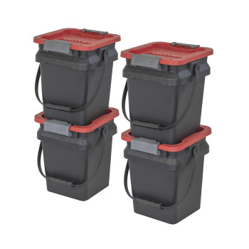 Craftsman 5Gallon Highly Durable Storage Bucket Dual Latching Lid 148 H X 12 W X 132 D Versatile Stacking Tote A