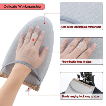 Cinpiuk Garment Steamer Ironing Gloves Anti Steam Glove Heat Resistant Garment Steamer Mitt Garment Steamer Accessories For Clo