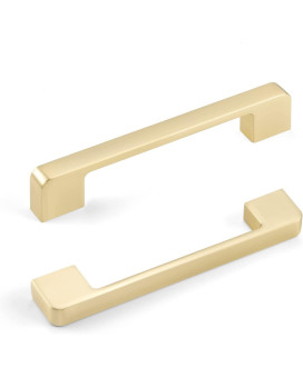 Haliwu 10 Pack 5 Inch Brushed Gold Cabinet Pulls Gold Cabinet Handles Brass Cabinet Pulls Gold Drawer Pulls Dresser Pulls Gol