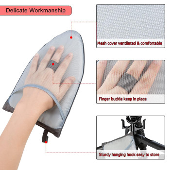 Cinpiuk Garment Steamer Ironing Gloves Anti Steam Glove Heat Resistant Garment Steamer Mitt Garment Steamer Accessories For Clo