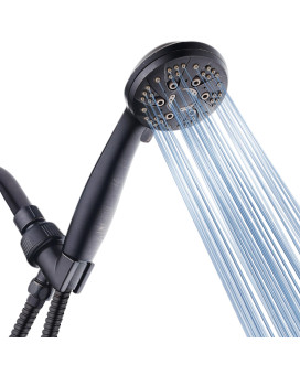 Aquadance For California High Pressure 6Setting Oil Rubbed Bronze Face Handheld Shower With Hose For Ultimate Shower Experience