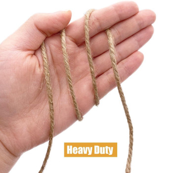 Leecogo 3Mm Jute Twine 328 Feet Heavy Duty And Durable Brown Twine For Crafting Gardening And Diy Projects