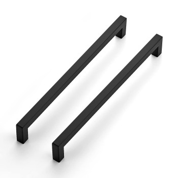 Ravinte 3 Pack 10 Inch Kitchen Square Cabinet Handles Matte Black Cabinet Pulls Black Drawer Pulls Kitchen Cabinet Hardware Kitc