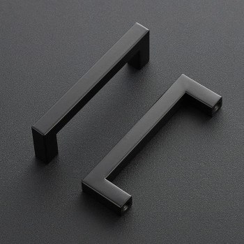 Ravinte 3 Pack 4 Inch Kitchen Square Cabinet Handles Matte Black Cabinet Pulls Black Drawer Pulls Kitchen Cabinet Hardware Kitch