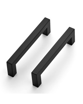 Ravinte 3 Pack 412 Inch Kitchen Square Cabinet Handles Matte Black Cabinet Pulls Black Drawer Pulls Kitchen Cabinet Hardware K