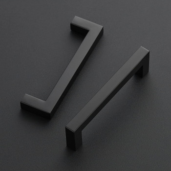 Ravinte 3 Pack 412 Inch Kitchen Square Cabinet Handles Matte Black Cabinet Pulls Black Drawer Pulls Kitchen Cabinet Hardware K