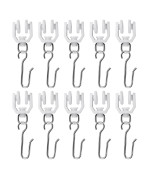 Vrss Accessories Kit For Flexible Bendable Curved Ceilingside Wall Curtain Track Hardware Set 10Pcs Roller Hooks