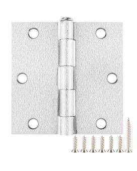 18 Pack Door Hinges Brushed Nickel 35 Inch Door Hinges For Doors Interior Door Hinges Bathroom Pantry Bedroom Satin Nickel Door