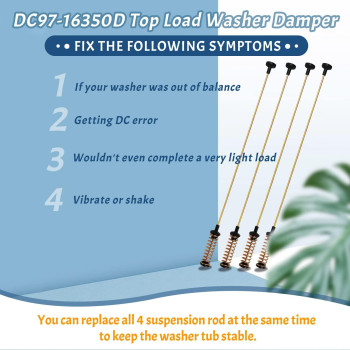 Dc9716350D For Samsung Washer Suspension Rods Dc6803172B03 Suspension Rods For Samsung Top Load Washer Wa50R5200Awus Wa50