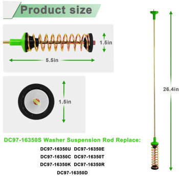 Upgrade Dc9716350S Dc9716350U Dc9716350T Suspension Rods264In Replaces Dc9716350E Dc9716350K Dc9716350D Fit For Samsu