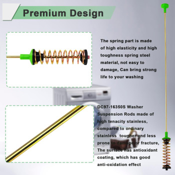 Upgrade Dc9716350S Dc9716350U Dc9716350T Suspension Rods264In Replaces Dc9716350E Dc9716350K Dc9716350D Fit For Samsu