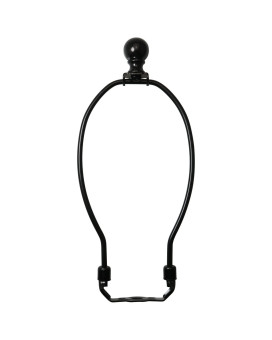 Dgbrsm 10 Inch Lamp Harp Holder With 112 Inch Lamp Finial Oil Rubbed Black Steel Ball Knob Lamp Shade Finial For Table And Flo