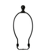 Dgbrsm 8 Inch Lamp Harp Holder With 112 Inch Lamp Finial Oil Rubbed Black Steel Ball Knob Lamp Shade Finial For Table And Floo